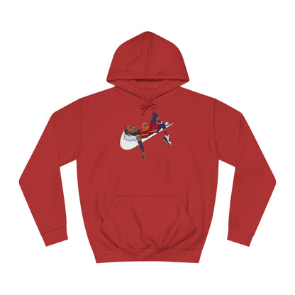 Jordan Nike College Hoodie - BENJAMINS Fire Red / XS