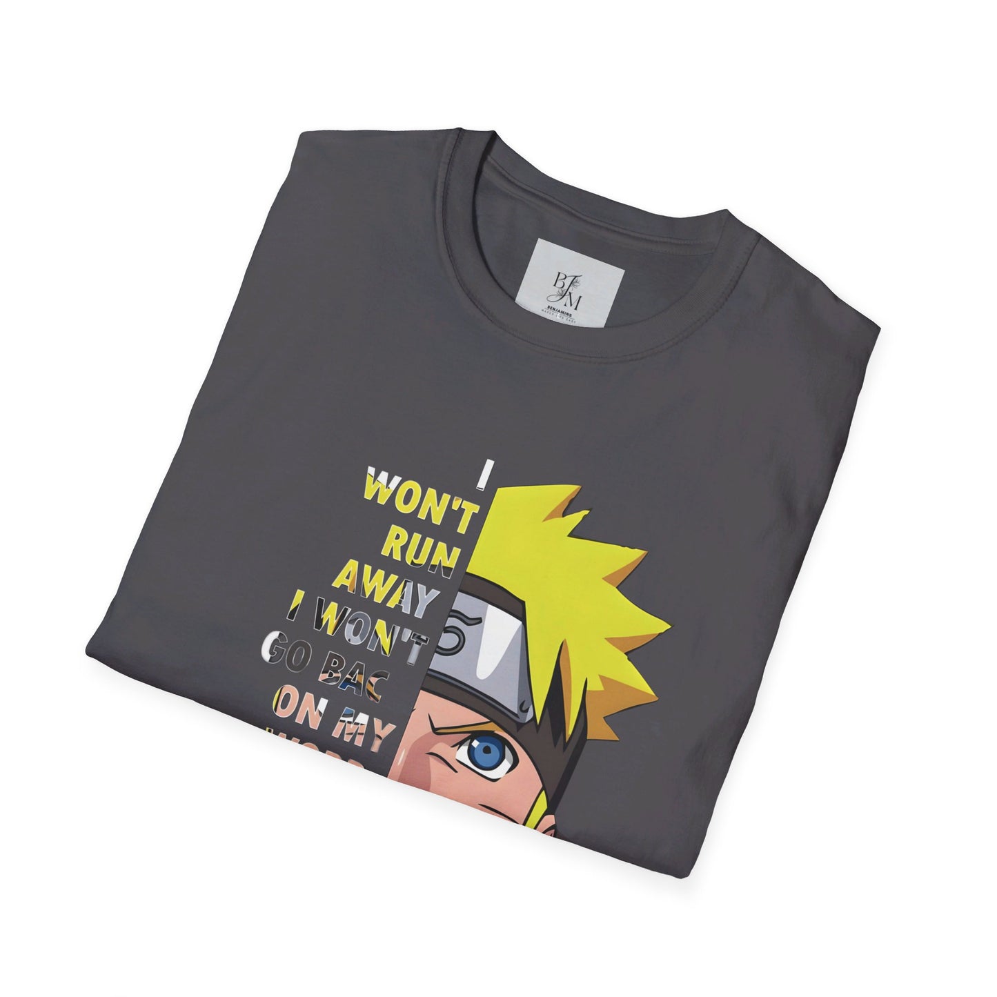 NARUTO Custom Tshirt - BENJAMINS Charcoal / S