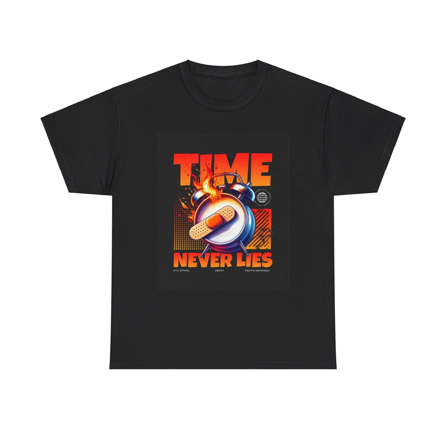 TIME NEVER LIES Custom Tshirt - BENJAMINS Black / S