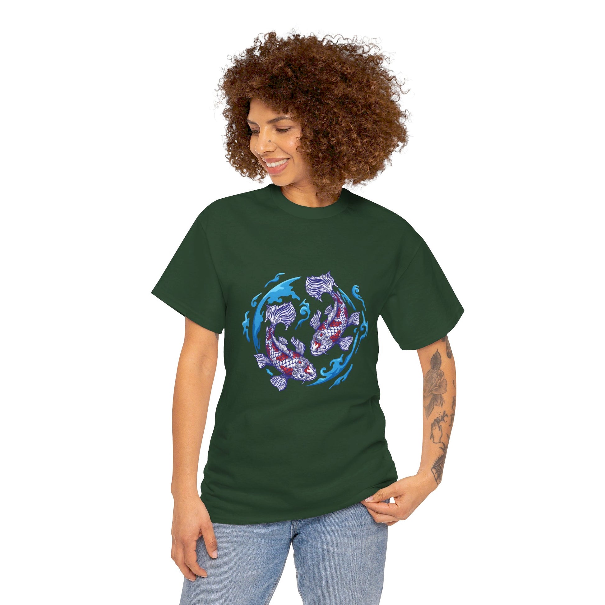 Earth fish Cotton Tee Shirt - BENJAMINS