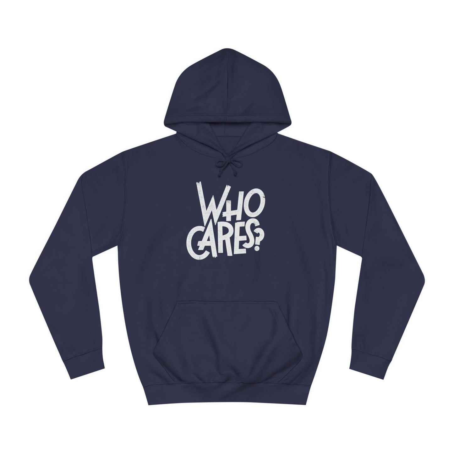 Who cares Custom Hoodie - BENJAMINS Oxford Navy / XS