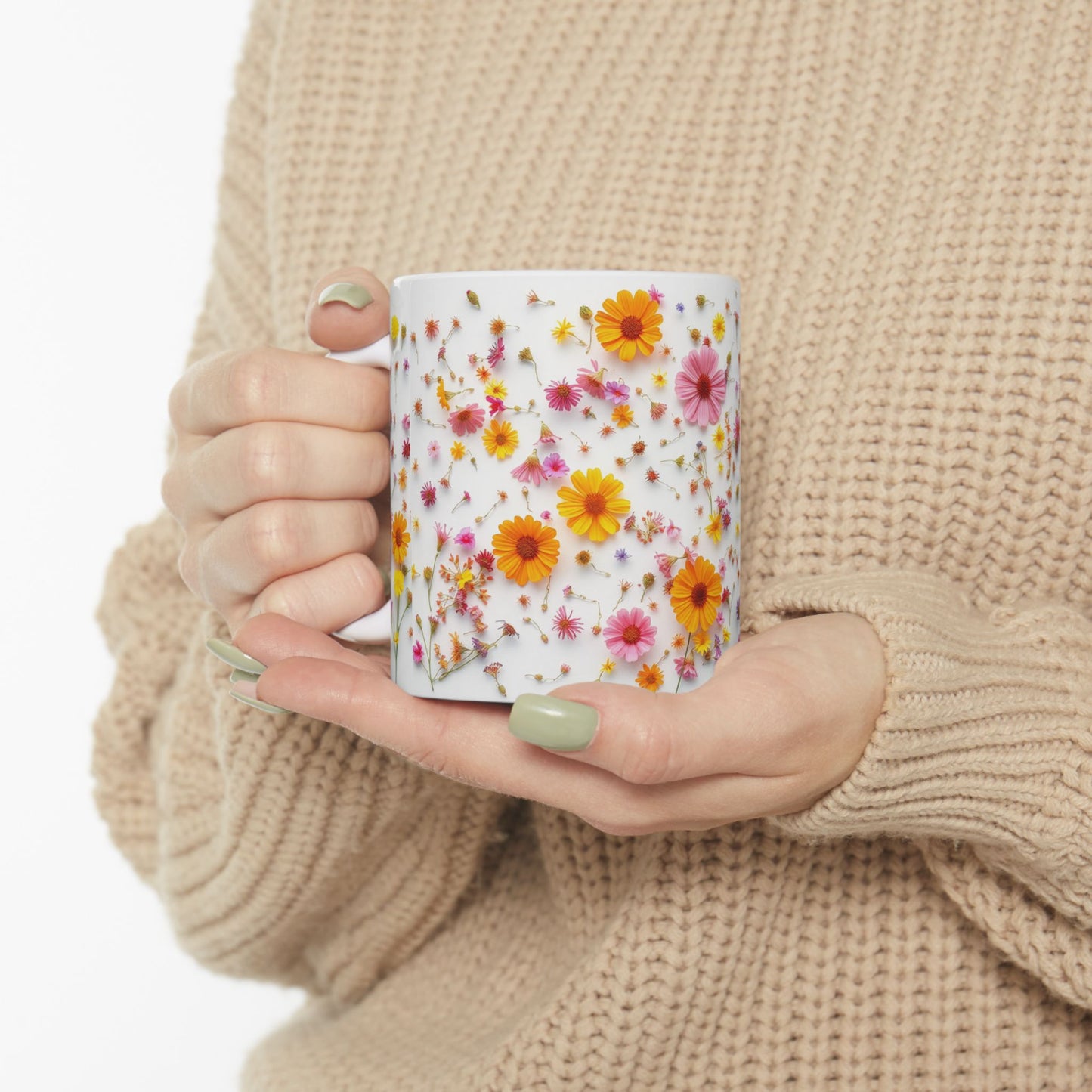 Wild Flowers Ceramic Mug