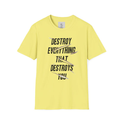 Destroy Everything That Destroy You Custom T-Shirt - BENJAMINS Cornsilk / S