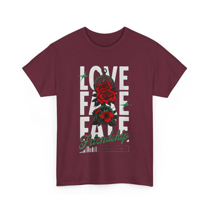 LOVE Cotton Custom T-Shirt - BENJAMINS Maroon / S