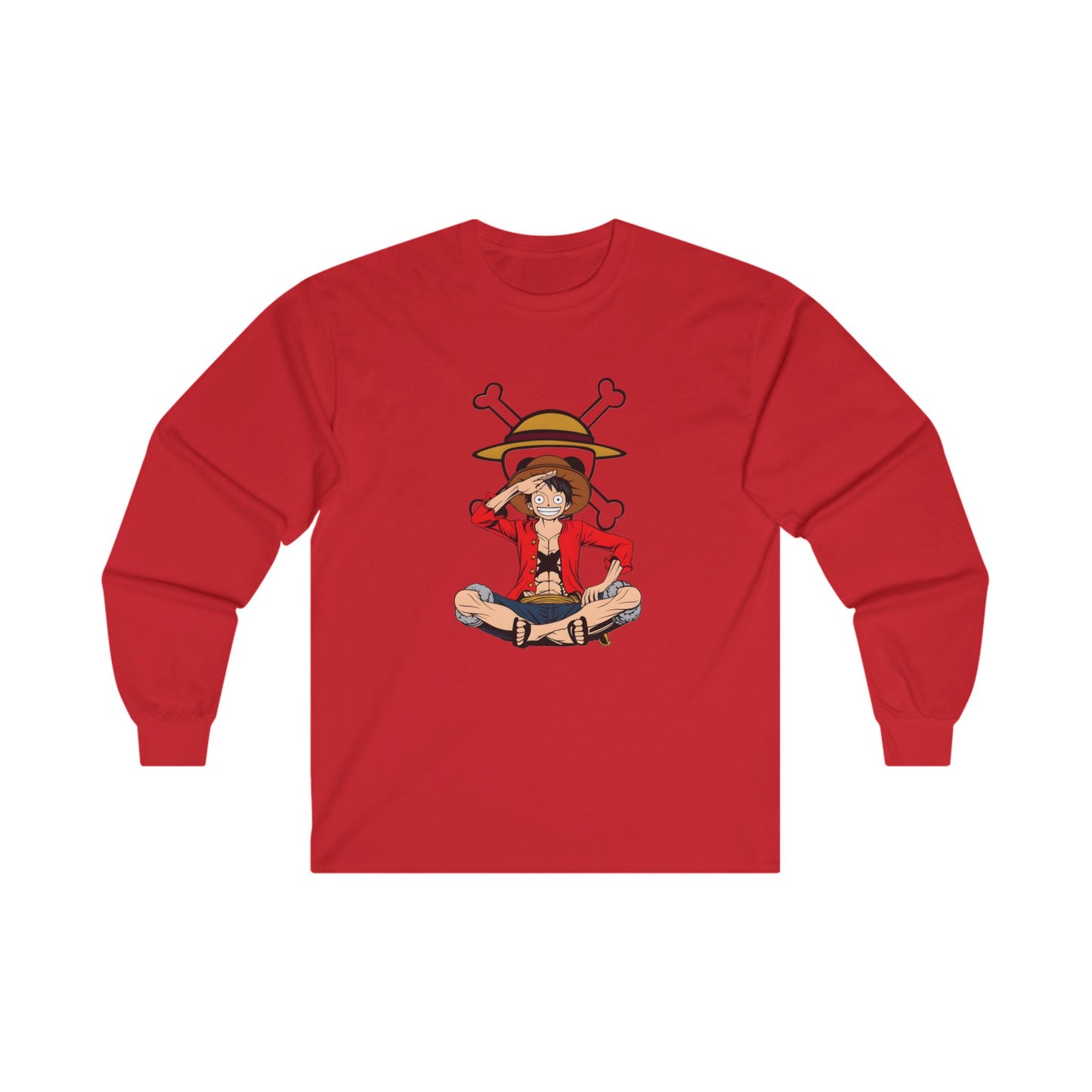 One piece luffy Long Sleeve T Shirt - BENJAMINS S / Red