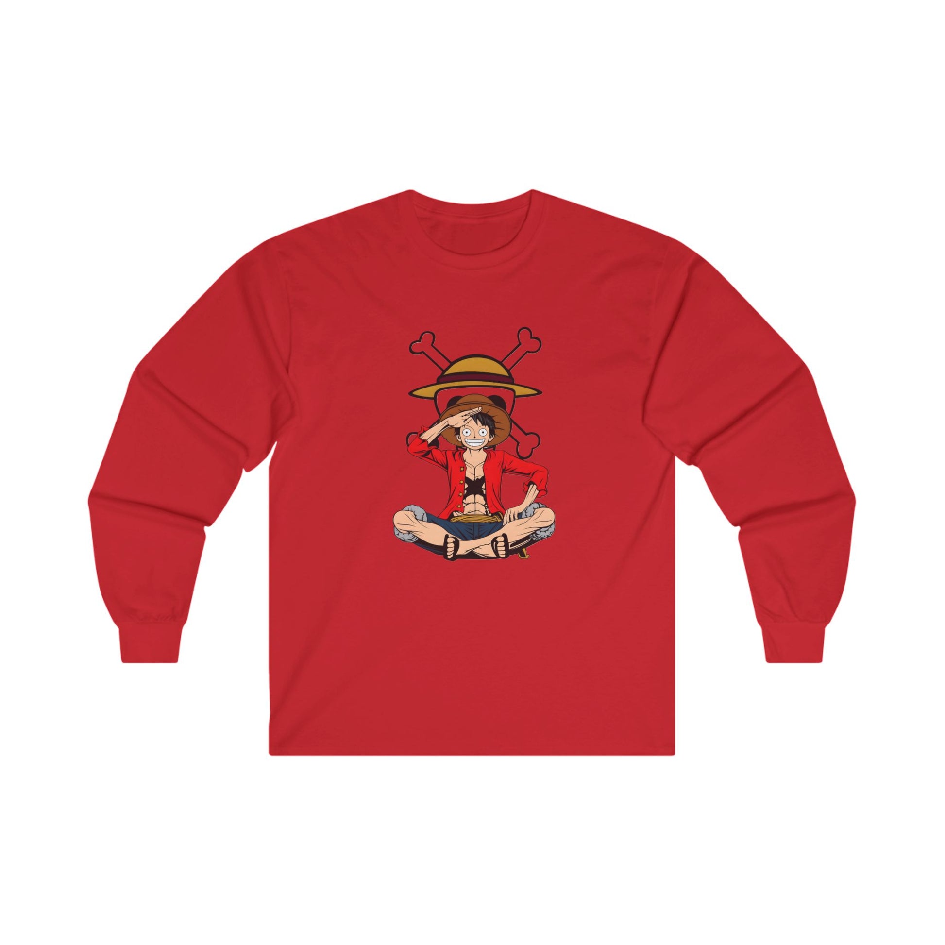 One piece luffy Long Sleeve T Shirt - BENJAMINS S / Red