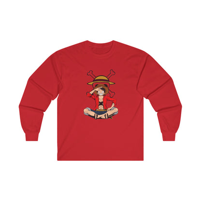 One piece luffy Long Sleeve T Shirt - BENJAMINS S / Red