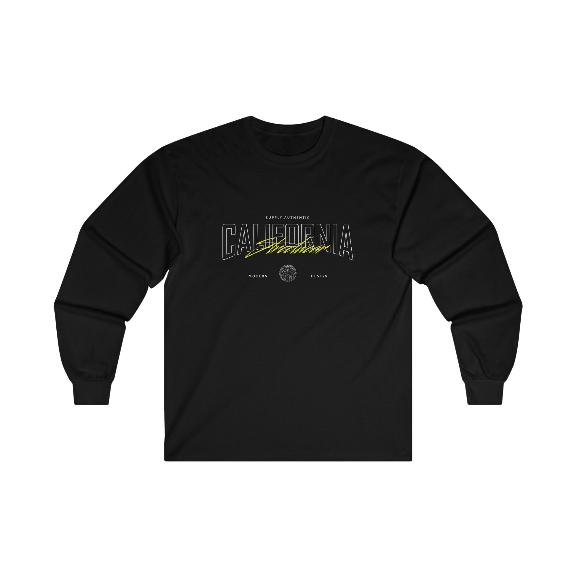 CALIFORNIA DRIFT Long Sleeve T-shirt - BENJAMINS S / Black