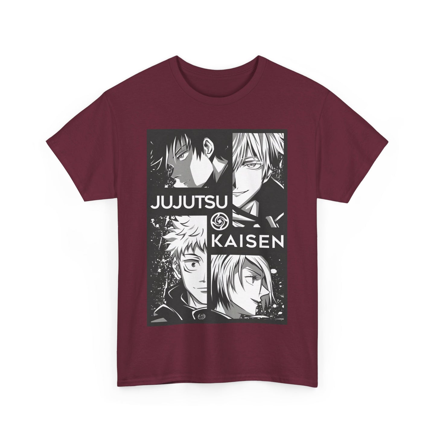 Custom T shirt Jujutsu Kaisen - BENJAMINS Maroon / S