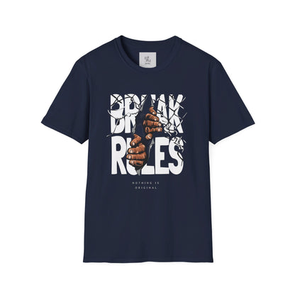 Break Rules Custom T-Shirt - BENJAMINS Navy / S