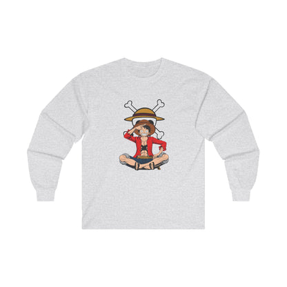 One piece luffy Long Sleeve T Shirt - BENJAMINS S / Ash