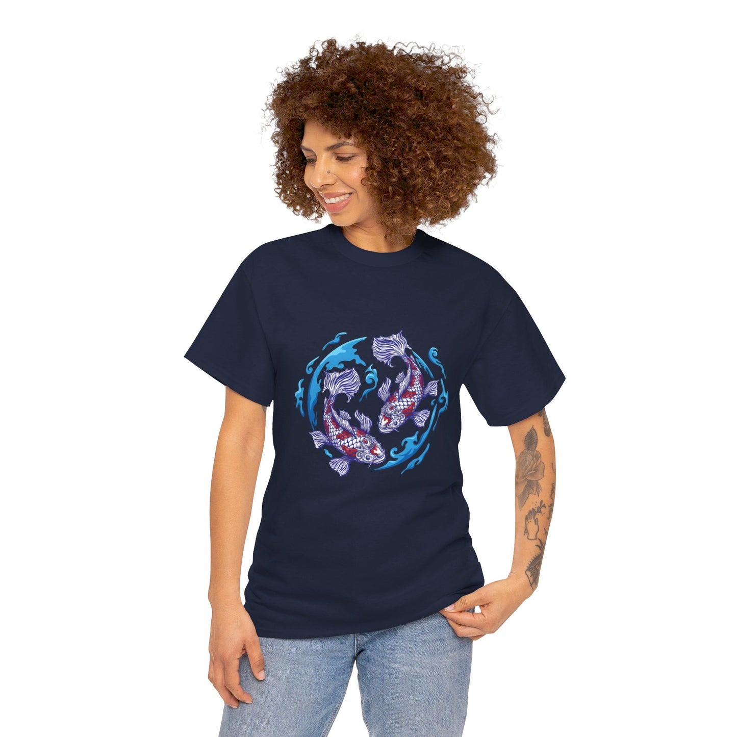 Earth fish Cotton Tee Shirt - BENJAMINS