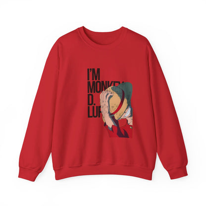 Monkey D Luffy Unisex Sweatshirt - BENJAMINS S / Red