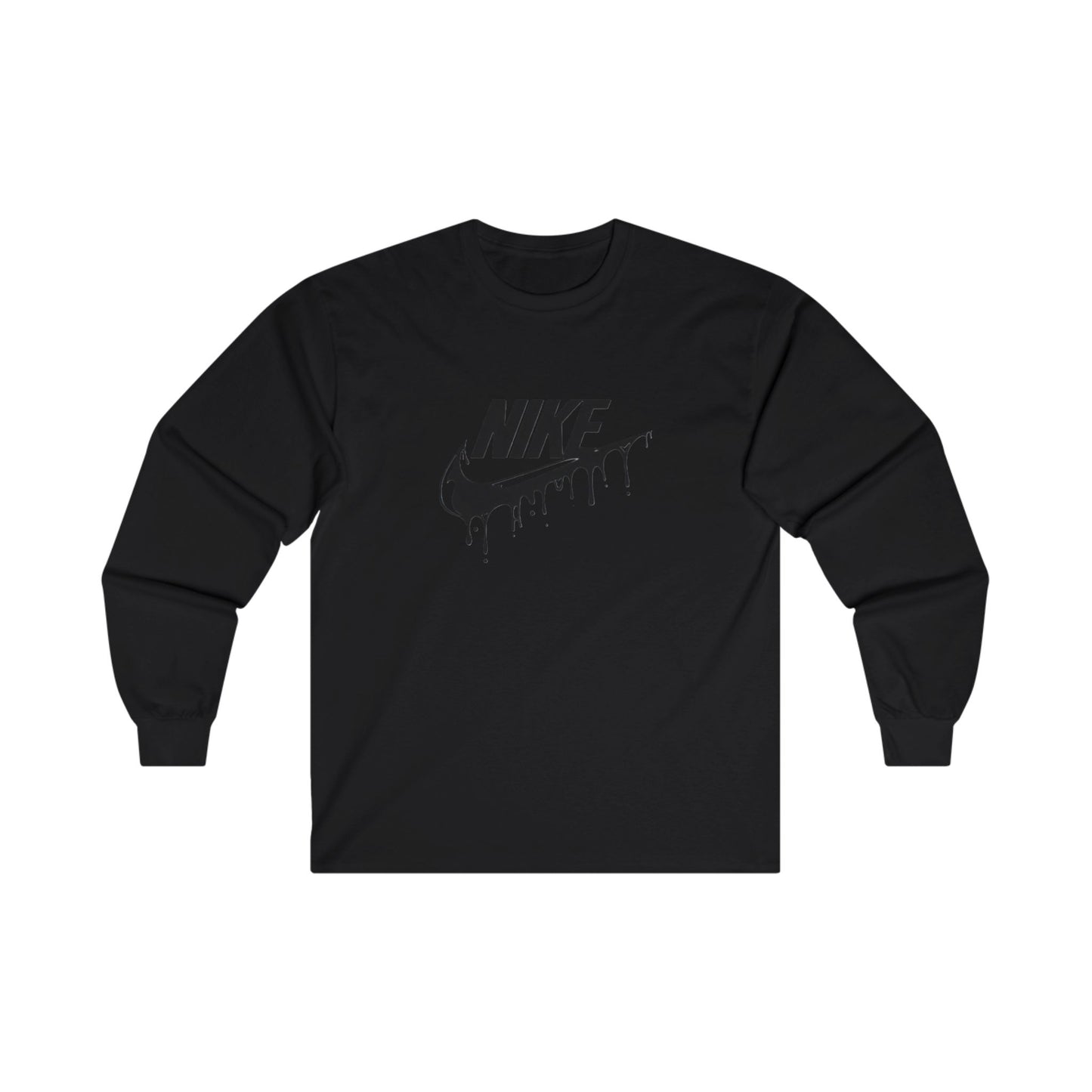 Custom Nike Long Sleeve T Shirt - BENJAMINS S / Black