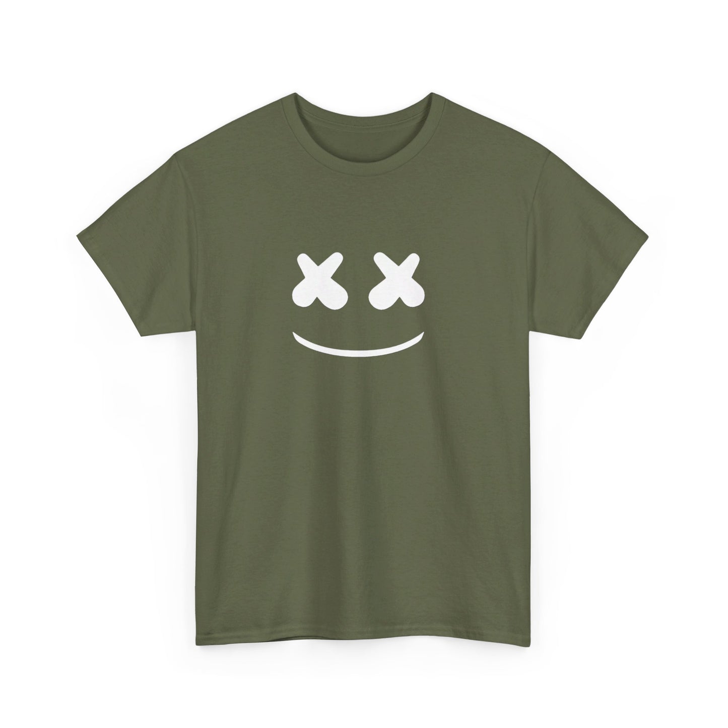 Smile Cotton Tee Shirt - BENJAMINS Military Green / S