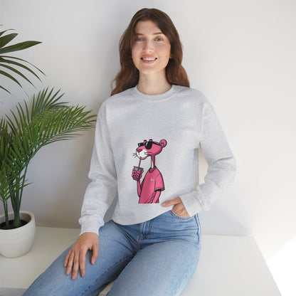 PINK PANTHER Print Sweatshirt - BENJAMINS S / Ash