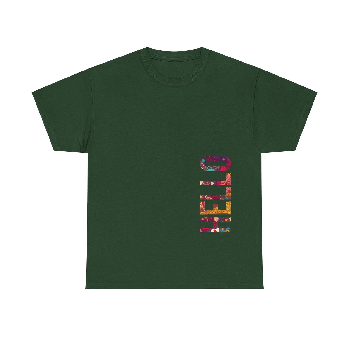 Hello Cotton Custom Tshirt - BENJAMINS Forest Green / S