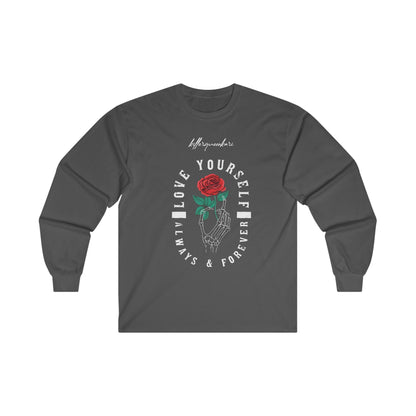 LOVE YOURSELF Long Sleeve Tee - BENJAMINS S / Dark Heather