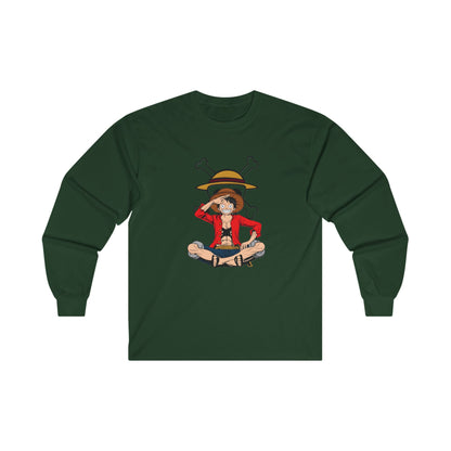 One piece luffy Long Sleeve T Shirt - BENJAMINS S / Forest Green