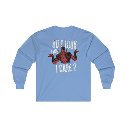 DEADPOOL PRINT Long Sleeve Tee - BENJAMINS L / Carolina Blue