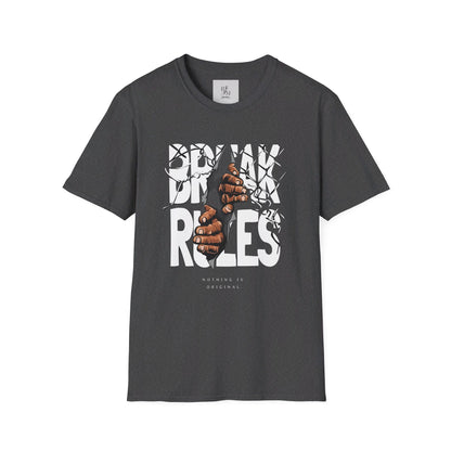 Break Rules Custom T-Shirt - BENJAMINS Dark Heather / S