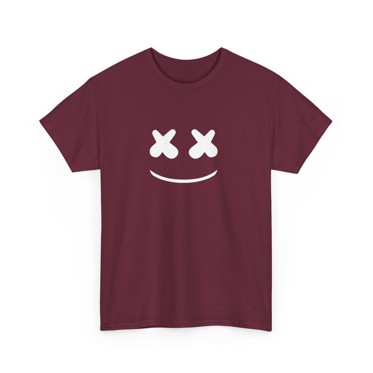 Smile Cotton Tee Shirt - BENJAMINS Maroon / S