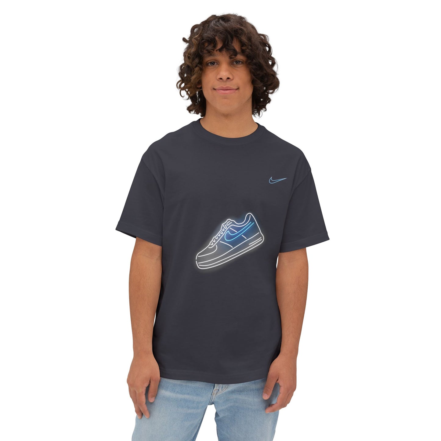 Blue Neon Nike Oversized Tshirt - BENJAMINS