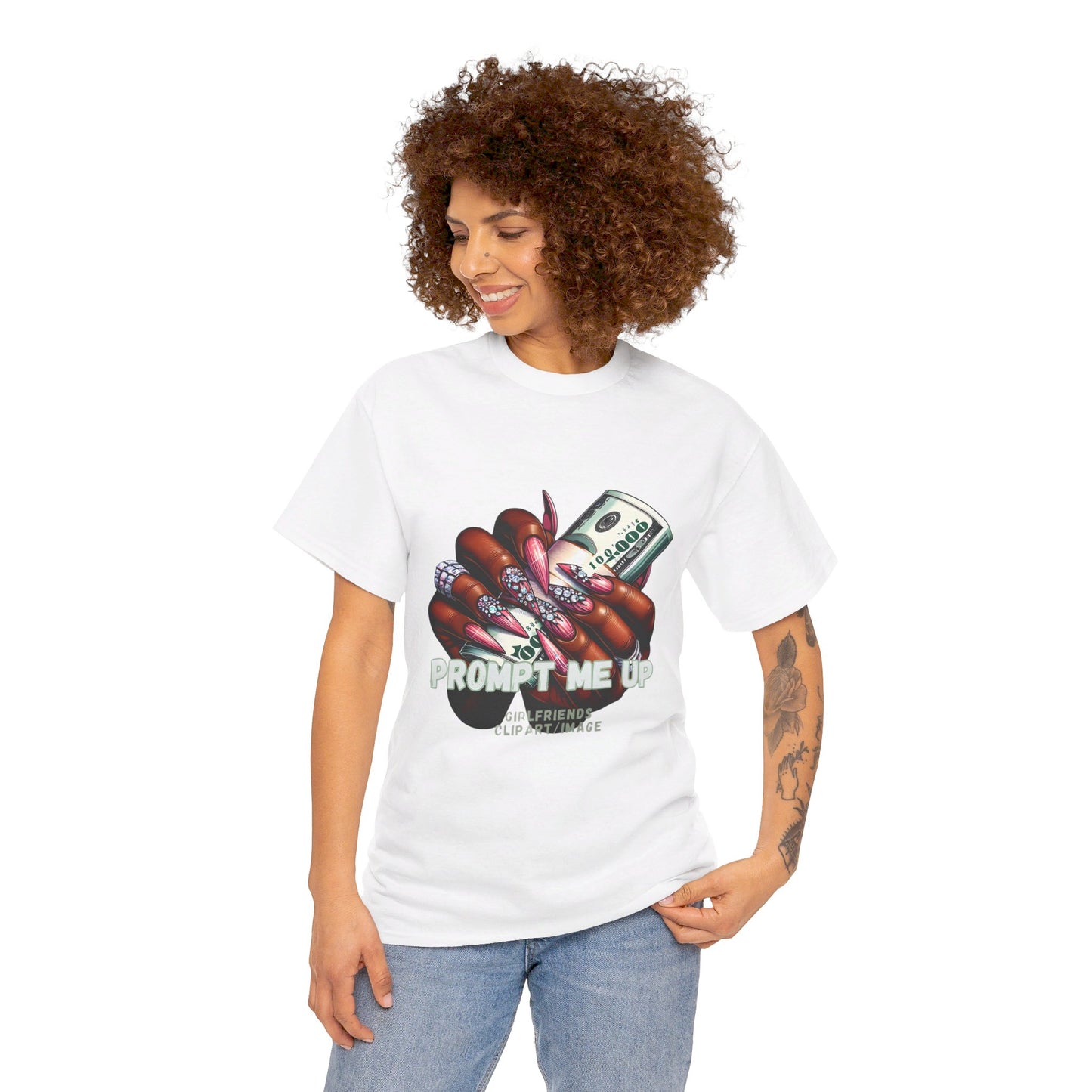 Prompt me Cotton Tee Tshirt - BENJAMINS