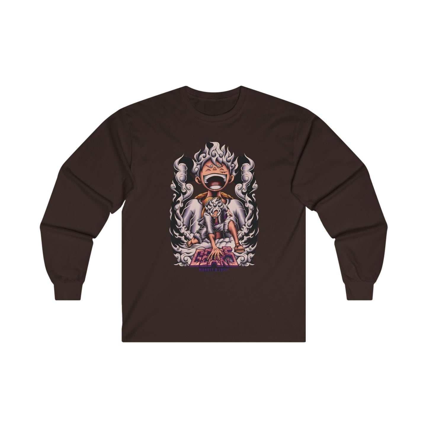 One oiece Long Sleeve T Shirt - BENJAMINS S / Dark Chocolate