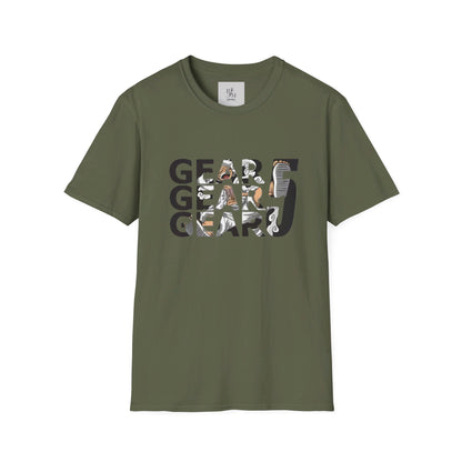 Gear 5 Luffy Custom Tshirt - BENJAMINS Military Green / S