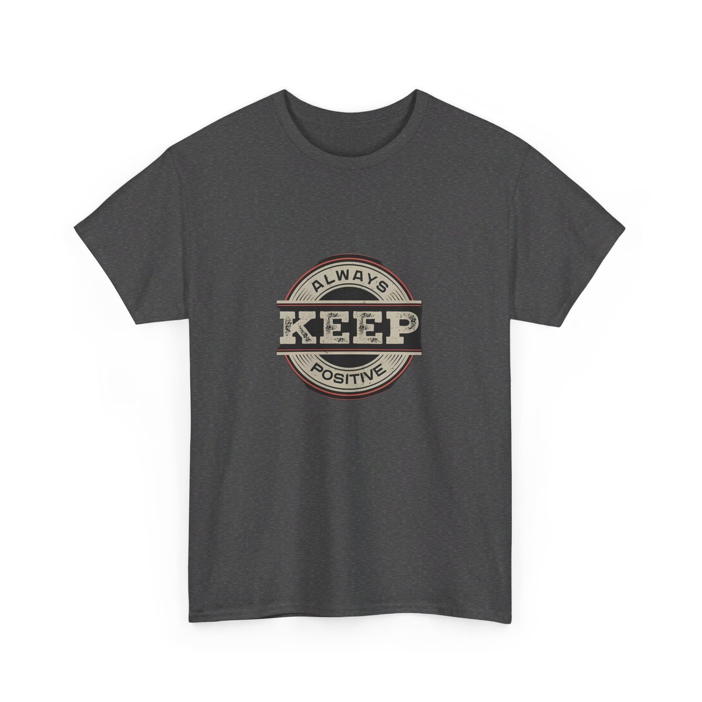 Be Positive Custom Tshirt - BENJAMINS Dark Heather / S