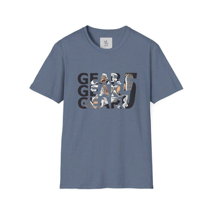 Gear 5 Luffy Custom Tshirt - BENJAMINS Heather Indigo / S