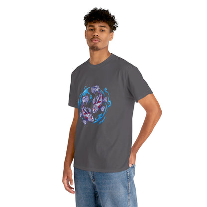 Earth fish Cotton Tee Shirt - BENJAMINS