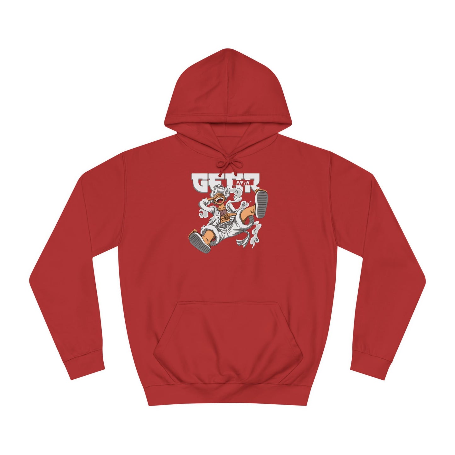 Custom Gear 5 luffy hoodie - BENJAMINS Fire Red / XS