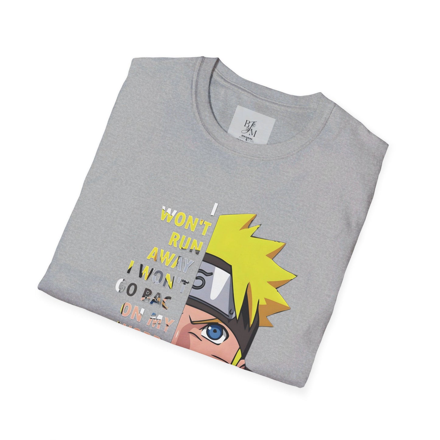 NARUTO Custom Tshirt - BENJAMINS Sport Grey / S