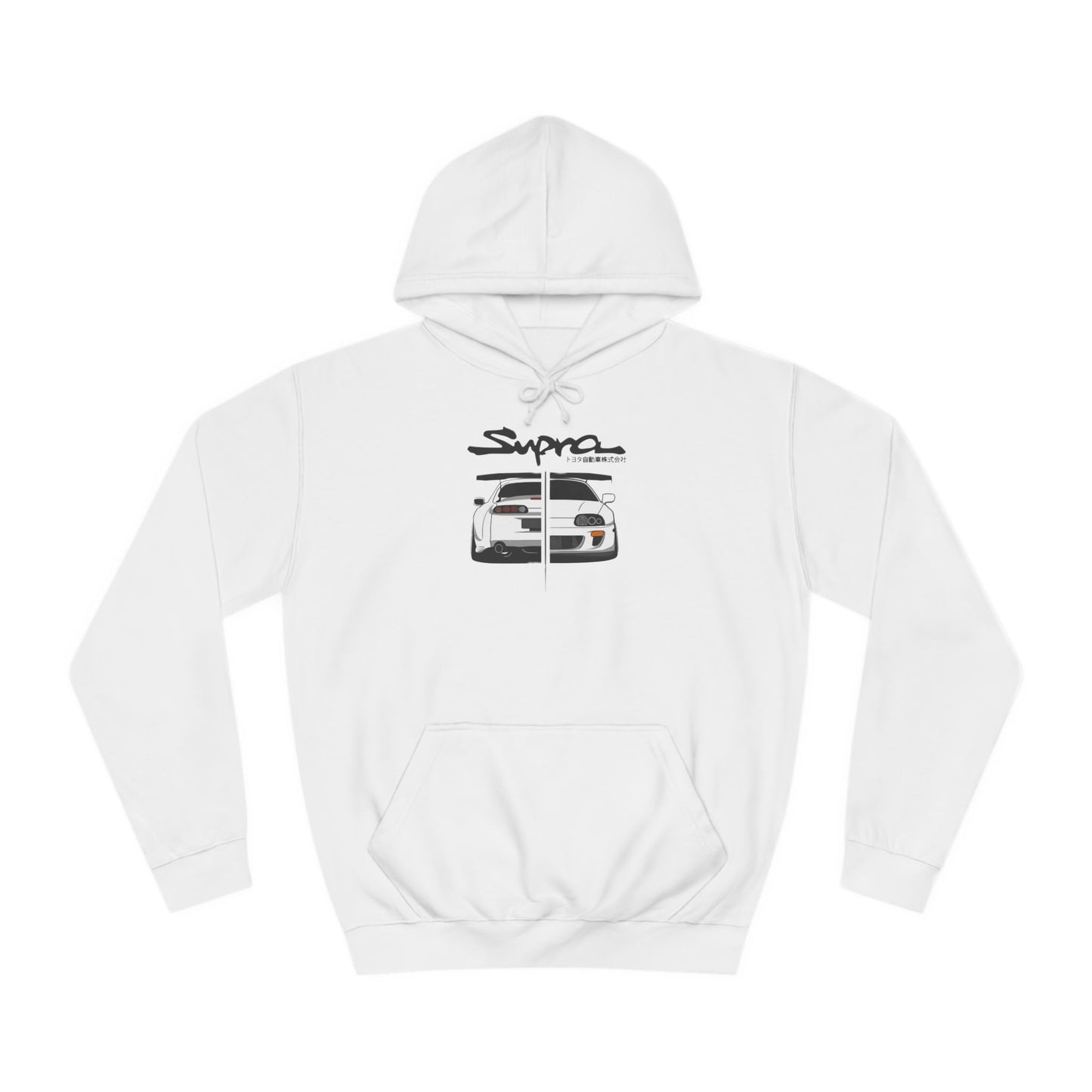 Custom SUPRA Sport Car Hoodie - BENJAMINS Arctic White / XS