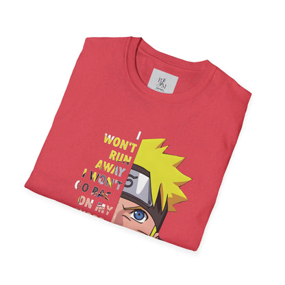 NARUTO Custom Tshirt - BENJAMINS Heather Red / S