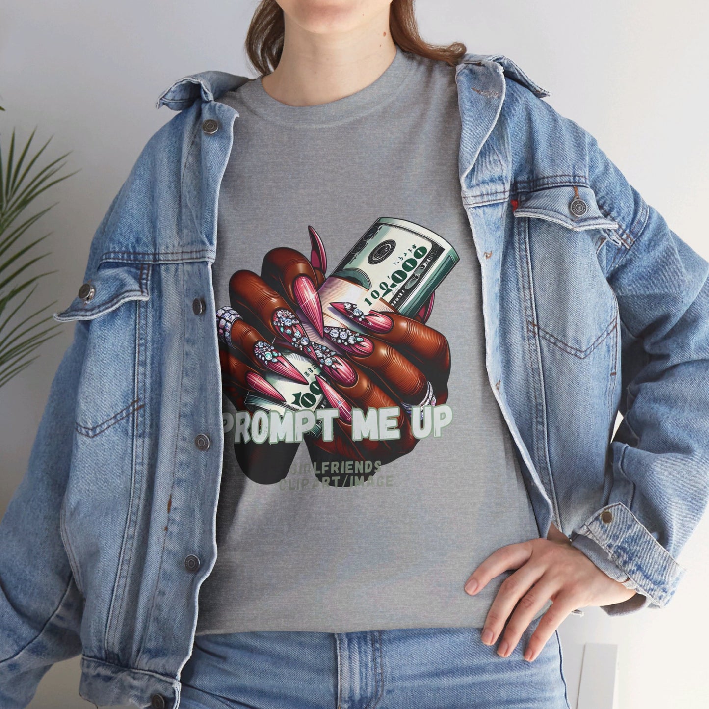 Prompt me Cotton Tee Tshirt - BENJAMINS