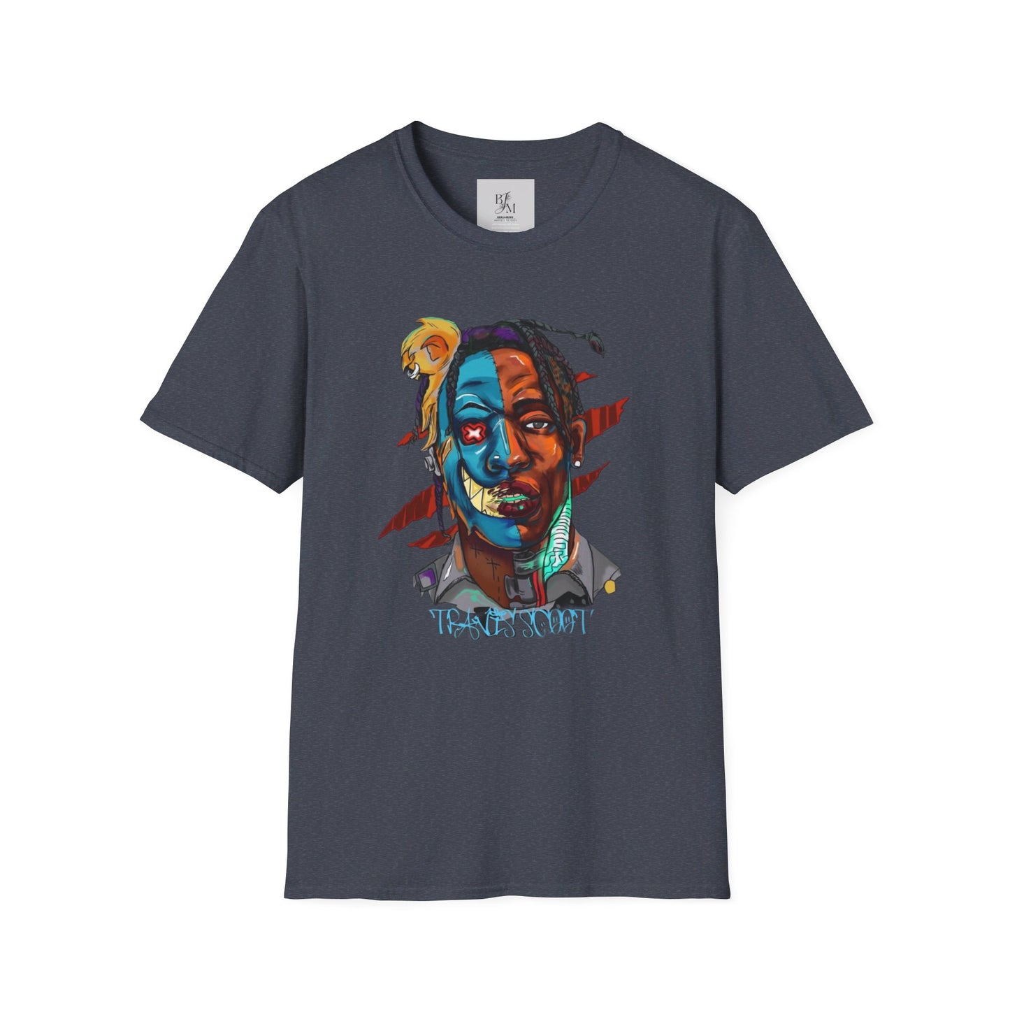 Custom Graphic Tshirt - BENJAMINS Heather Navy / S