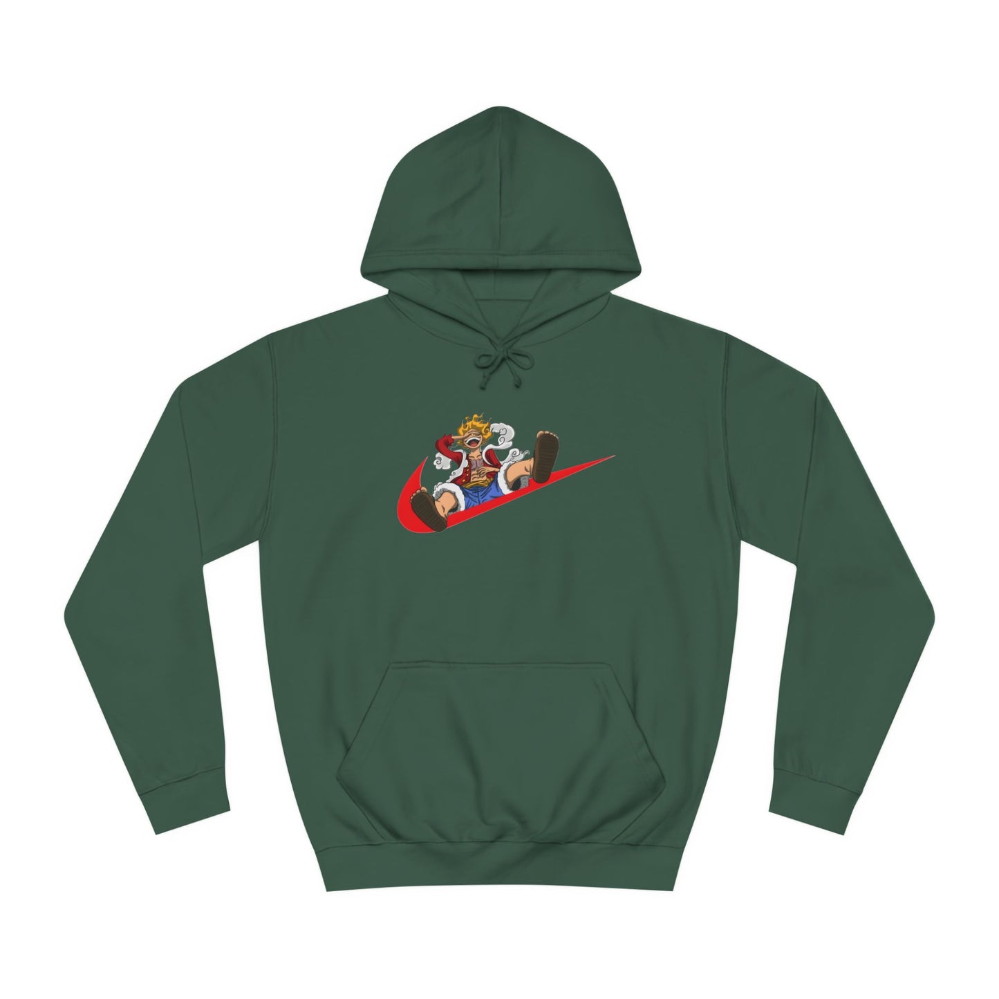 Custom Hoodie luffy nike edition - BENJAMINS Bottle Green / XS