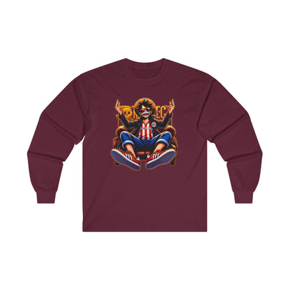 One oiece Long Sleeve T Shirt - BENJAMINS S / Maroon