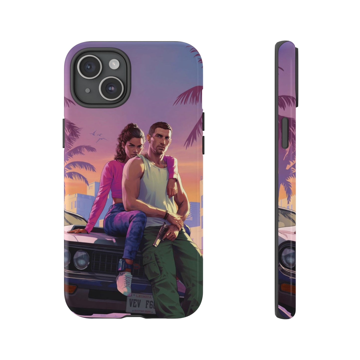 GTA 6 Phone Cover - BENJAMINS iPhone 15 Plus / Glossy