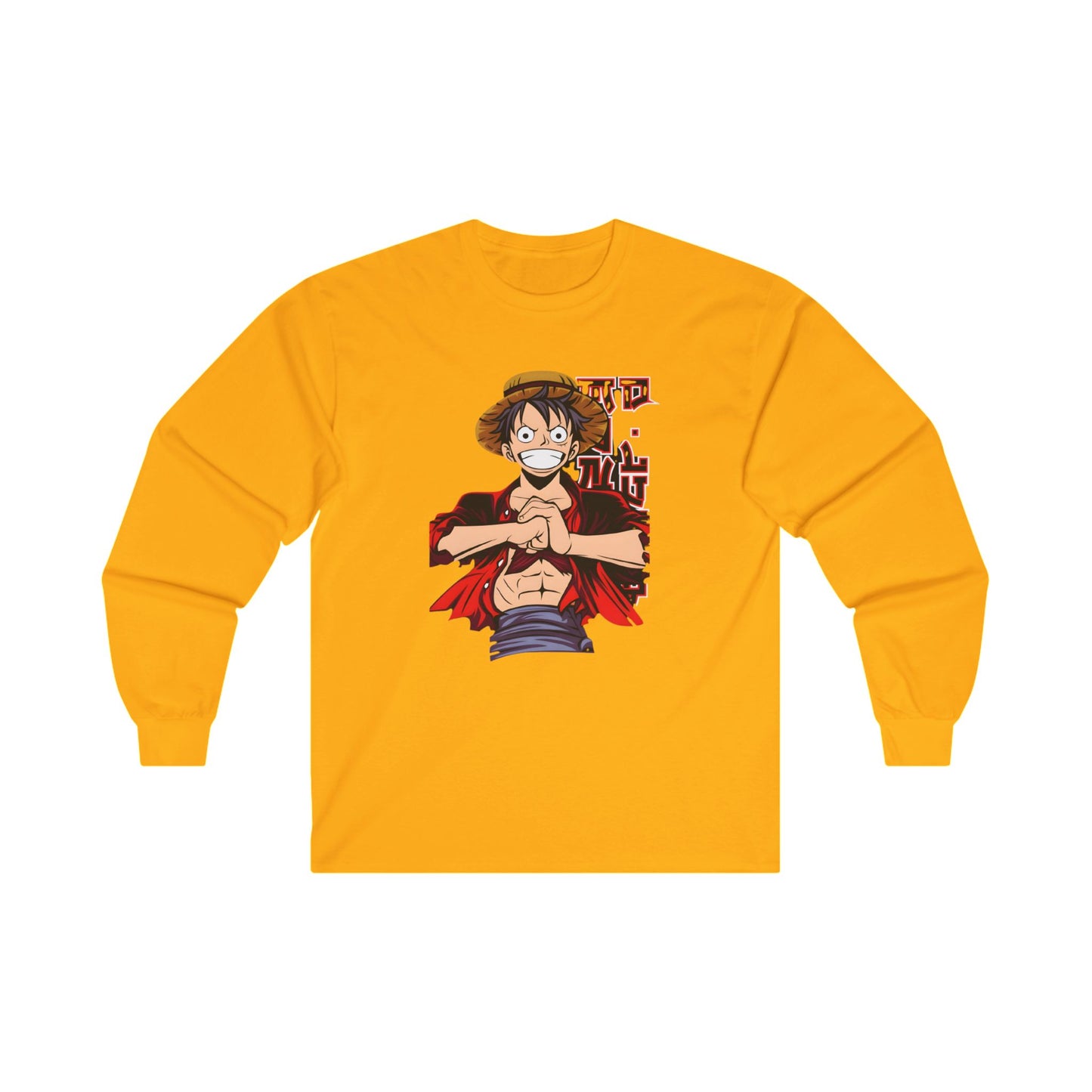 Monkey d luffy Long Sleeve T Shirt - BENJAMINS S / Gold