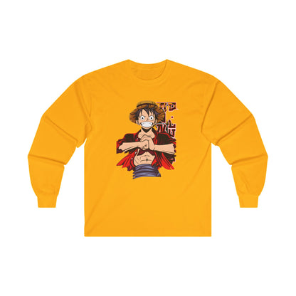 Monkey d luffy Long Sleeve T Shirt - BENJAMINS S / Gold