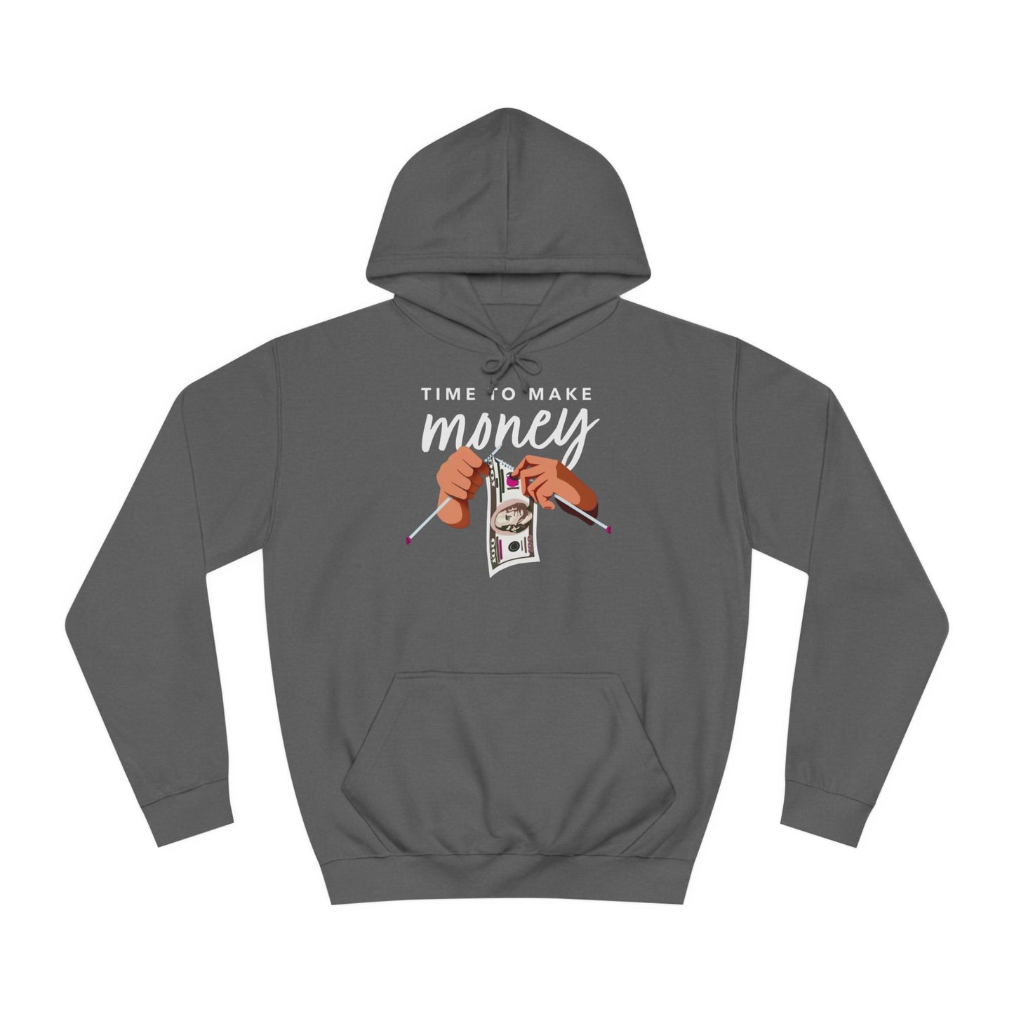 Custom Hoodie - BENJAMINS Charcoal / XS