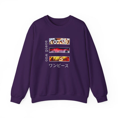 Unisex Anime Sweatshirt - BENJAMINS S / Purple