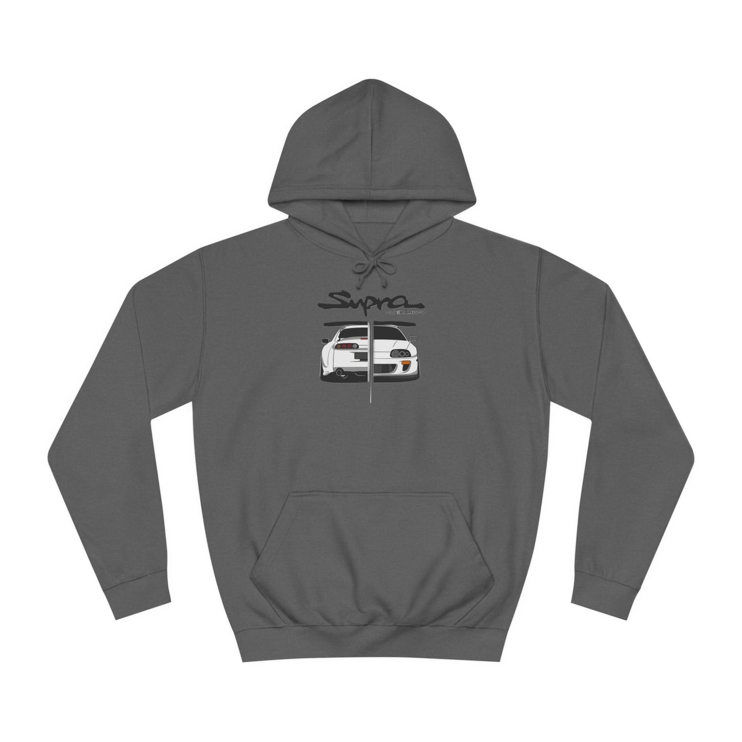 Custom SUPRA Sport Car Hoodie - BENJAMINS Charcoal / XS