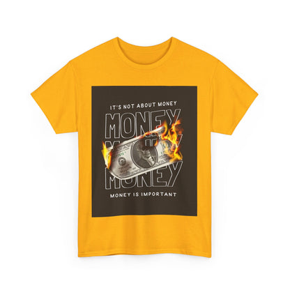 Money is important Custom Tshirt - BENJAMINS Gold / S