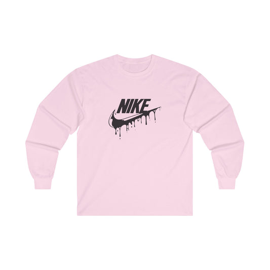 Custom Nike Long Sleeve T Shirt - BENJAMINS S / Light Pink