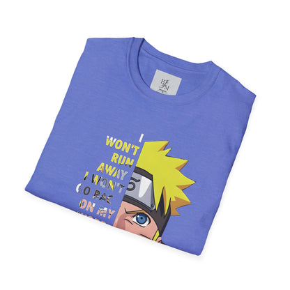 NARUTO Custom Tshirt - BENJAMINS Heather Royal / S